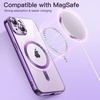 image:imageJETech Magnetic Case for iPhone 14 Plus Light Purple  Compatible with MagSafe Camera Lens Protection Electroplated TPU Frame Shockproof ProtectionPurple