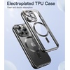 image:imageJETech Magnetic Case for iPhone 14 Pro Gold  Compatible with MagSafe Camera Lens Protection Electroplated TPU Frame Shockproof ProtectionBlack