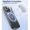 image:imageJETech Magnetic Case for iPhone 14 Pro Gold  Compatible with MagSafe Camera Lens Protection Electroplated TPU Frame Shockproof ProtectionBlack