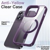 image:imageJETech Magnetic Case for iPhone 14 Pro Max Deep Purple  Compatible with MagSafe Solid Color Matte TPU Frame Clear Back Shockproof BumperDeep Purple