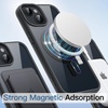 image:imageJETech Magnetic Case for iPhone 14 Purple  Compatible with MagSafe Solid Color Matte TPU Frame Clear Back Shockproof BumperMidnight