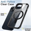 image:imageJETech Magnetic Case for iPhone 14 Purple  Compatible with MagSafe Solid Color Matte TPU Frame Clear Back Shockproof BumperMidnight
