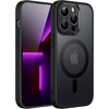 image:imageJETech Magnetic Matte Case for iPhone 13 Black  Compatible with MagSafe Translucent Matte Back Slim Shockproof ProtectionBlack
