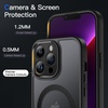 image:imageJETech Magnetic Matte Case for iPhone 13 Black  Compatible with MagSafe Translucent Matte Back Slim Shockproof ProtectionBlack