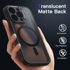 image:imageJETech Magnetic Matte Case for iPhone 13 Black  Compatible with MagSafe Translucent Matte Back Slim Shockproof ProtectionBlack