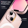 image:imageJETech Magnetic Matte Case for iPhone 13 Black  Compatible with MagSafe Translucent Matte Back Slim Shockproof ProtectionChalk Pink