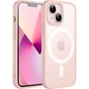 image:imageJETech Magnetic Matte Case for iPhone 13 Black  Compatible with MagSafe Translucent Matte Back Slim Shockproof ProtectionChalk Pink
