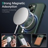 image:imageJETech Magnetic Matte Case for iPhone 13 Black  Compatible with MagSafe Translucent Matte Back Slim Shockproof ProtectionDark Green