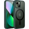 image:imageJETech Magnetic Matte Case for iPhone 13 Black  Compatible with MagSafe Translucent Matte Back Slim Shockproof ProtectionDark Green