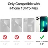 image:imageJETech Magnetic Matte Case for iPhone 13 Black  Compatible with MagSafe Translucent Matte Back Slim Shockproof ProtectionGray