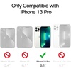 image:imageJETech Magnetic Matte Case for iPhone 13 Black  Compatible with MagSafe Translucent Matte Back Slim Shockproof ProtectionGray