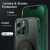 image:imageJETech Magnetic Matte Case for iPhone 13 Black  Compatible with MagSafe Translucent Matte Back Slim Shockproof ProtectionMidnight Green