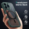 image:imageJETech Magnetic Matte Case for iPhone 13 Black  Compatible with MagSafe Translucent Matte Back Slim Shockproof ProtectionMidnight Green