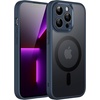 image:imageJETech Magnetic Matte Case for iPhone 13 Black  Compatible with MagSafe Translucent Matte Back Slim Shockproof ProtectionNavy