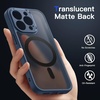 image:imageJETech Magnetic Matte Case for iPhone 13 Black  Compatible with MagSafe Translucent Matte Back Slim Shockproof ProtectionNavy