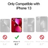 image:imageJETech Magnetic Matte Case for iPhone 13 Black  Compatible with MagSafe Translucent Matte Back Slim Shockproof ProtectionRed