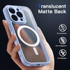image:imageJETech Magnetic Matte Case for iPhone 13 Black  Compatible with MagSafe Translucent Matte Back Slim Shockproof ProtectionSky Blue