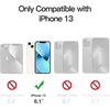 image:imageJETech Magnetic Matte Case for iPhone 13 Black  Compatible with MagSafe Translucent Matte Back Slim Shockproof ProtectionStarlight