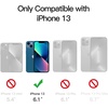 image:imageJETech Magnetic Matte Case for iPhone 13 Black  Compatible with MagSafe Translucent Matte Back Slim Shockproof ProtectionStorm Blue