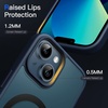 image:imageJETech Magnetic Matte Case for iPhone 13 Black  Compatible with MagSafe Translucent Matte Back Slim Shockproof ProtectionStorm Blue