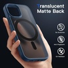 image:imageJETech Magnetic Matte Case for iPhone 13 Black  Compatible with MagSafe Translucent Matte Back Slim Shockproof ProtectionStorm Blue