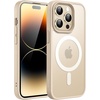 image:imageJETech Magnetic Matte Case for iPhone 14 Plus Black  Compatible with MagSafe Translucent Matte Back Slim Shockproof ProtectionBeige