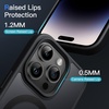 image:imageJETech Magnetic Matte Case for iPhone 14 Plus Black  Compatible with MagSafe Translucent Matte Back Slim Shockproof ProtectionBlack