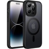 image:imageJETech Magnetic Matte Case for iPhone 14 Plus Black  Compatible with MagSafe Translucent Matte Back Slim Shockproof ProtectionBlack