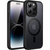 image:imageJETech Magnetic Matte Case for iPhone 14 Plus Black  Compatible with MagSafe Translucent Matte Back Slim Shockproof ProtectionBlack