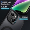 image:imageJETech Magnetic Matte Case for iPhone 14 Plus Black  Compatible with MagSafe Translucent Matte Back Slim Shockproof ProtectionBlack