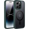 image:imageJETech Magnetic Matte Case for iPhone 14 Plus Black  Compatible with MagSafe Translucent Matte Back Slim Shockproof ProtectionDark Green
