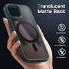 image:imageJETech Magnetic Matte Case for iPhone 14 Plus Black  Compatible with MagSafe Translucent Matte Back Slim Shockproof ProtectionDark Green