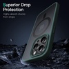 image:imageJETech Magnetic Matte Case for iPhone 14 Plus Black  Compatible with MagSafe Translucent Matte Back Slim Shockproof ProtectionDark Green