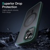 image:imageJETech Magnetic Matte Case for iPhone 14 Plus Black  Compatible with MagSafe Translucent Matte Back Slim Shockproof ProtectionDark Green