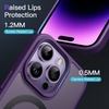 image:imageJETech Magnetic Matte Case for iPhone 14 Plus Black  Compatible with MagSafe Translucent Matte Back Slim Shockproof ProtectionDeep Purple