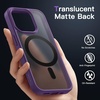image:imageJETech Magnetic Matte Case for iPhone 14 Plus Black  Compatible with MagSafe Translucent Matte Back Slim Shockproof ProtectionDeep Purple