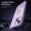 image:imageJETech Magnetic Matte Case for iPhone 14 Plus Black  Compatible with MagSafe Translucent Matte Back Slim Shockproof ProtectionLight Purple