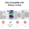 image:imageJETech Magnetic Matte Case for iPhone 14 Plus Black  Compatible with MagSafe Translucent Matte Back Slim Shockproof ProtectionLight Purple