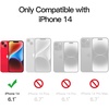 image:imageJETech Magnetic Matte Case for iPhone 14 Plus Black  Compatible with MagSafe Translucent Matte Back Slim Shockproof ProtectionRed
