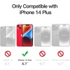image:imageJETech Magnetic Matte Case for iPhone 14 Plus Black  Compatible with MagSafe Translucent Matte Back Slim Shockproof ProtectionRed