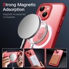image:imageJETech Magnetic Matte Case for iPhone 14 Plus Black  Compatible with MagSafe Translucent Matte Back Slim Shockproof ProtectionRed