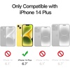 image:imageJETech Magnetic Matte Case for iPhone 14 Plus Black  Compatible with MagSafe Translucent Matte Back Slim Shockproof ProtectionYellow
