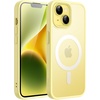 image:imageJETech Magnetic Matte Case for iPhone 14 Plus Black  Compatible with MagSafe Translucent Matte Back Slim Shockproof ProtectionYellow