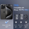image:imageJETech Magnetic Matte Case for iPhone 15 Plus Black  Compatible with MagSafe Translucent Matte Back Slim Shockproof ProtectionBlack