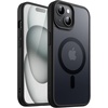 image:imageJETech Magnetic Matte Case for iPhone 15 Plus Black  Compatible with MagSafe Translucent Matte Back Slim Shockproof ProtectionBlack