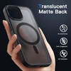 image:imageJETech Magnetic Matte Case for iPhone 15 Plus Black  Compatible with MagSafe Translucent Matte Back Slim Shockproof ProtectionBlack