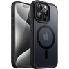 image:imageJETech Magnetic Matte Case for iPhone 15 Plus Black  Compatible with MagSafe Translucent Matte Back Slim Shockproof ProtectionBlack