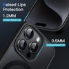 image:imageJETech Magnetic Matte Case for iPhone 15 Plus Black  Compatible with MagSafe Translucent Matte Back Slim Shockproof ProtectionBlack