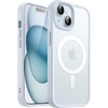 image:imageJETech Magnetic Matte Case for iPhone 15 Plus Black  Compatible with MagSafe Translucent Matte Back Slim Shockproof ProtectionBlue