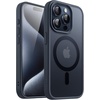 image:imageJETech Magnetic Matte Case for iPhone 15 Plus Black  Compatible with MagSafe Translucent Matte Back Slim Shockproof ProtectionBlue